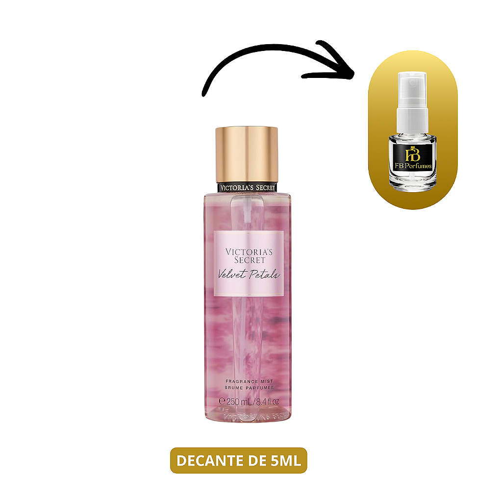 (Decant 5ml) Velvet Petals Body Splash Feminino – Victoria’s Secret